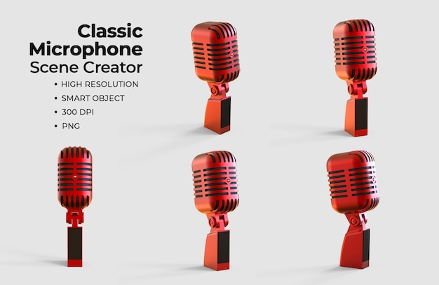 classic microphone scene creator