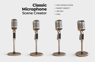 classic microphone scene creator