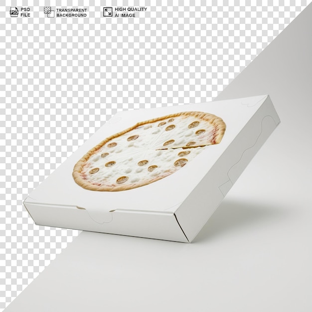 PSD 투명 한 배경 에 고립 된 고전적 인 피자 상자
