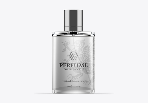 Classic Square Perfume Bottle Mockup