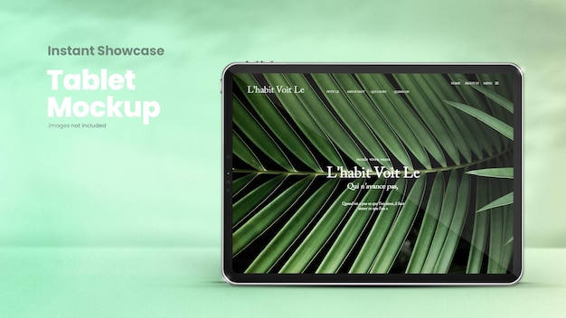 Modello classico di tablet per visualizzare i design ui e ux