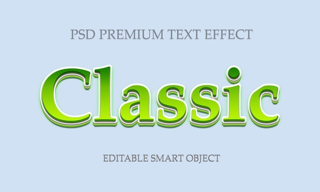 Classic Text Effect Design