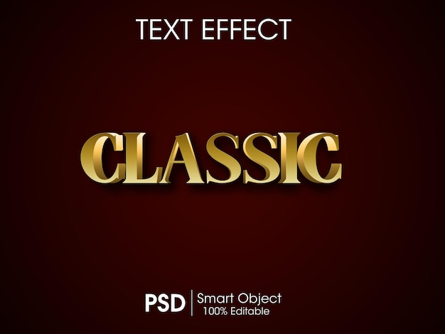 Classic text effect