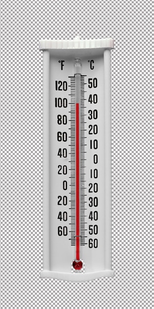 classic thermometer isolated on white
