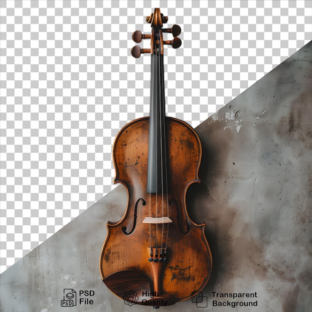 PSD a classic violin isolated on transparent background