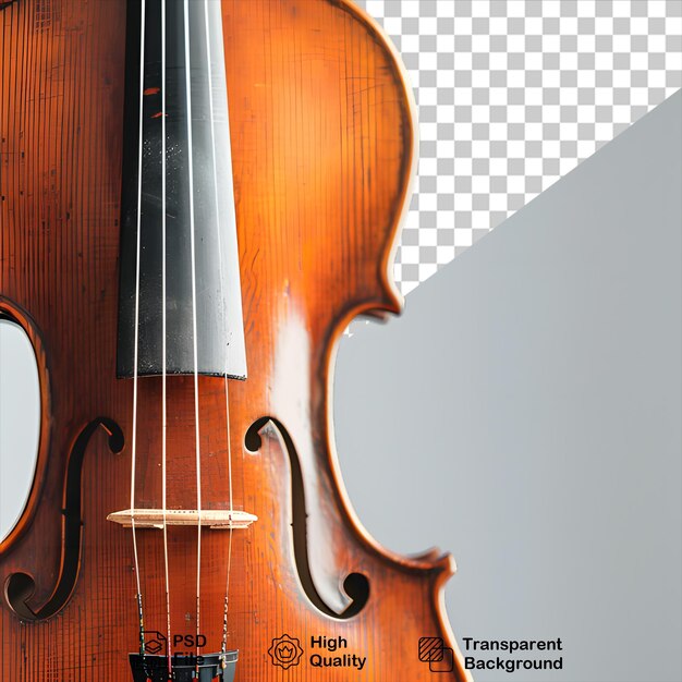 PSD a classic violin isolated on transparent background