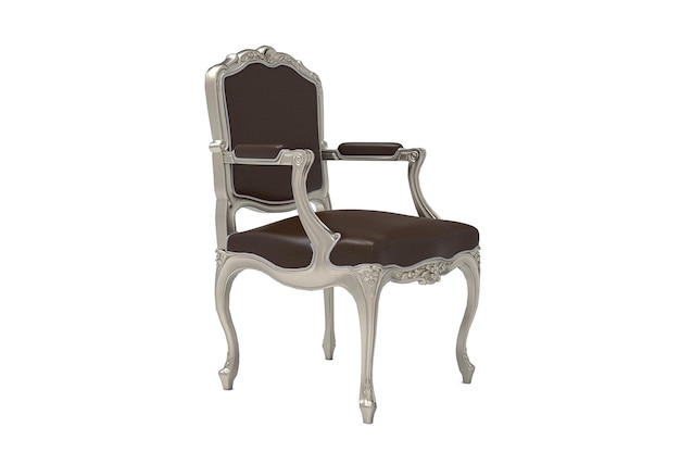 Classical vintage armchair on white background luxury chairs furniture collection