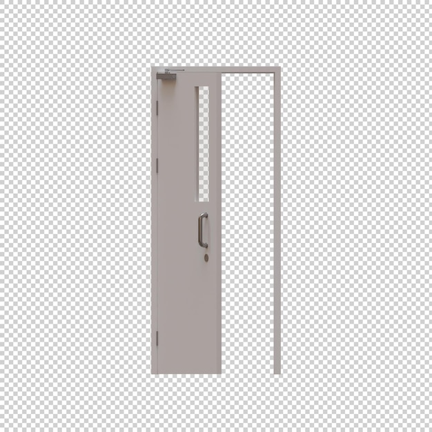 PSD Иллюстрация 3d-рендера двери класса элемент 08