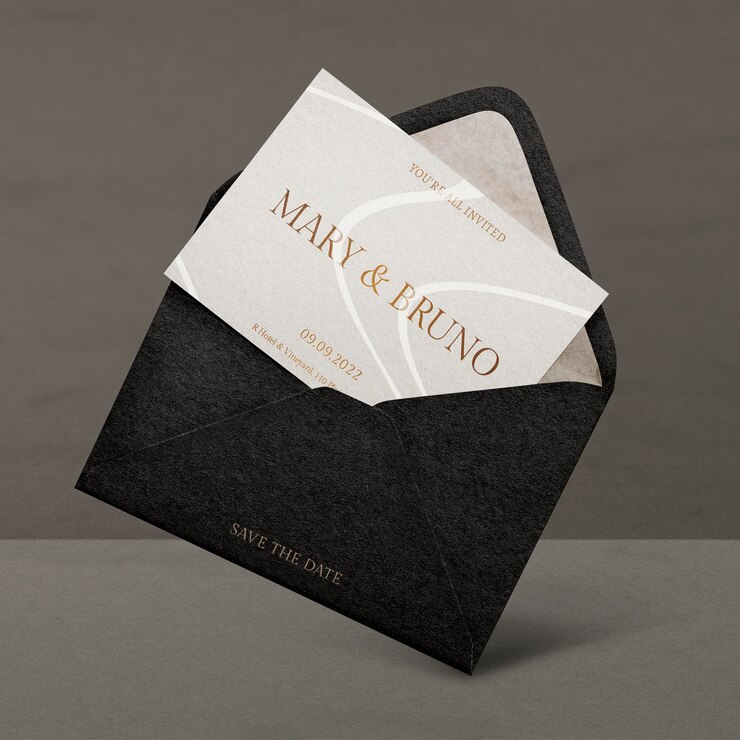 PSD classy business card mockup psd in black and gold