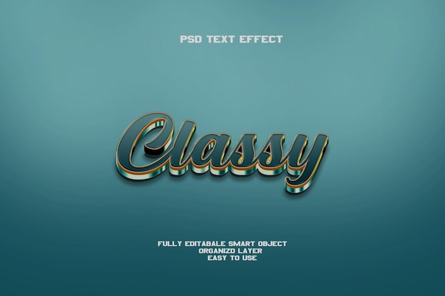 Classy Editable Text Effect PSD