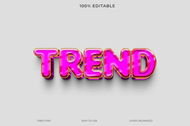 Classy PSD 3D Text Style Effect
