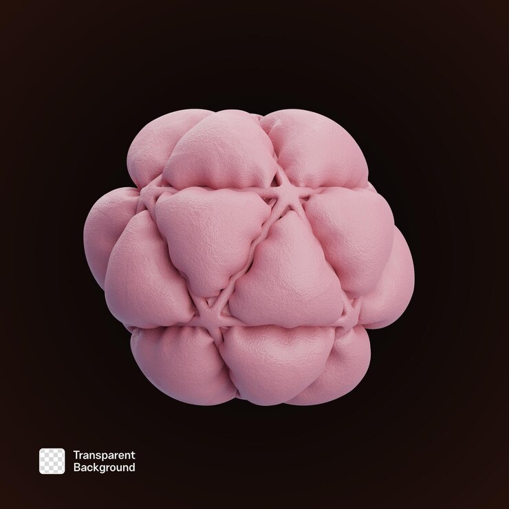 PSD clay 3d abstract shape png template