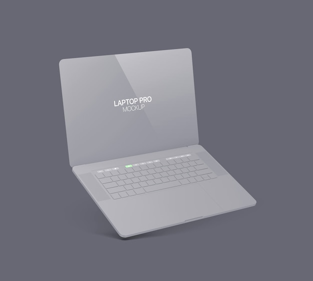 Clay laptop mockup laptop