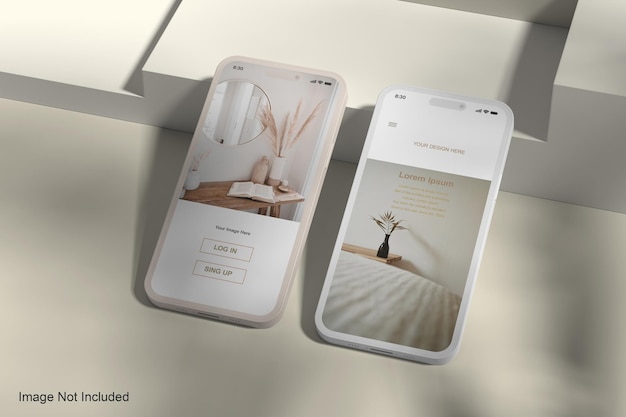 Mockup di clay phone 14 pro