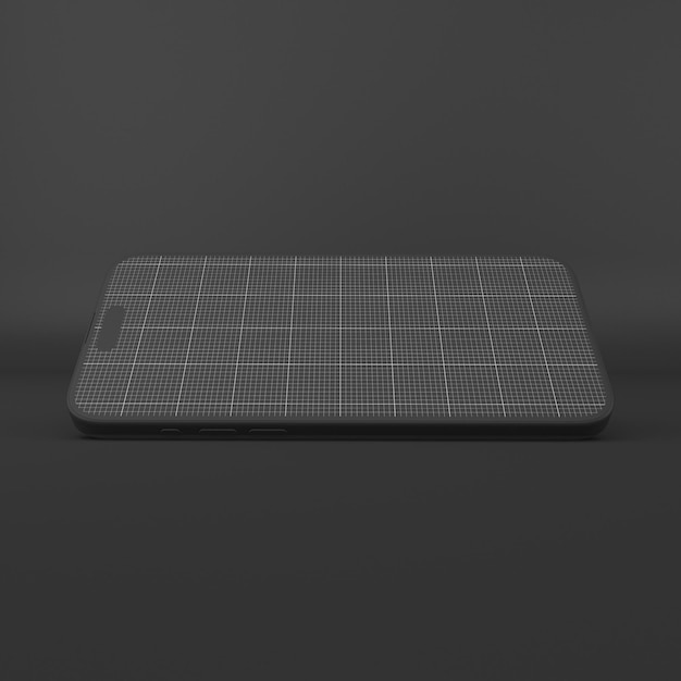 Mockup di clay phone 15 pro