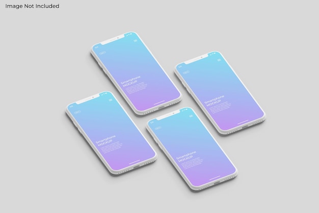 アプリ画面モックアップ用粘土スマートフォン