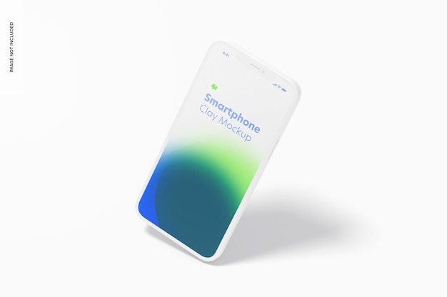 Clay smartphone mockup