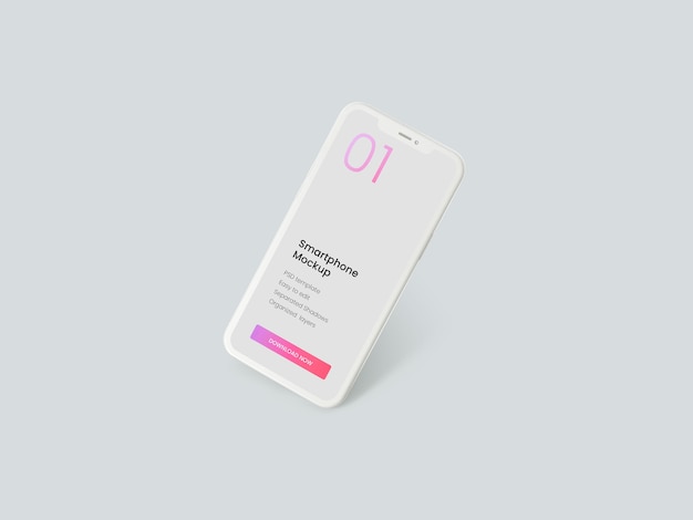 Clay smartphone mockup