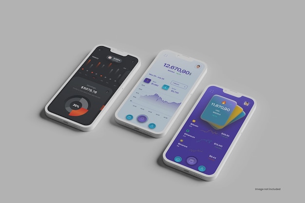 Mockup di smartphone in argilla