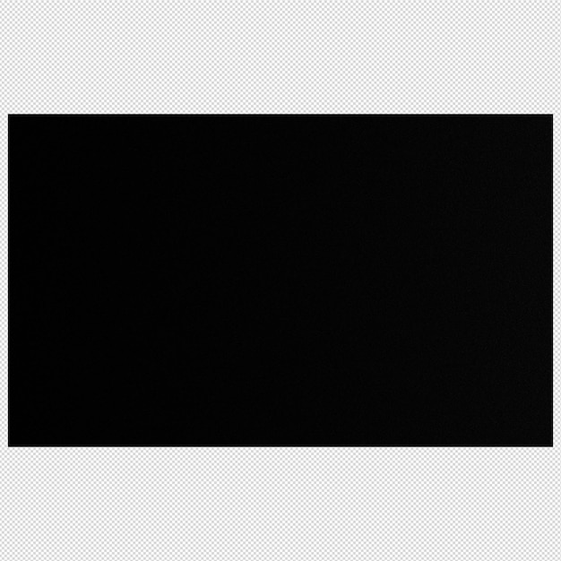 clean and black business card without background template for mockup