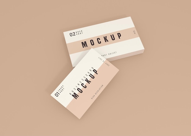 Pulito biglietto da visita psd mockup design