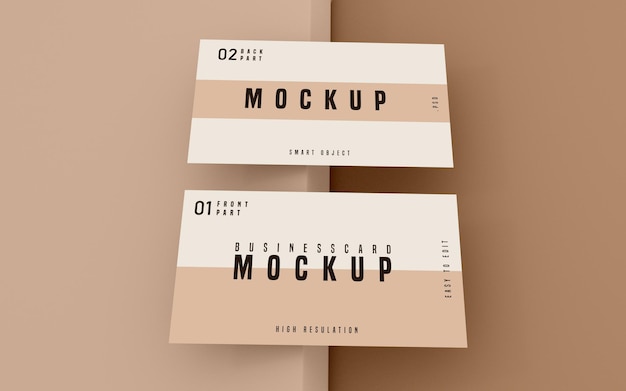 Pulito biglietto da visita psd mockup design