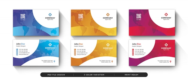 PSD clean business card