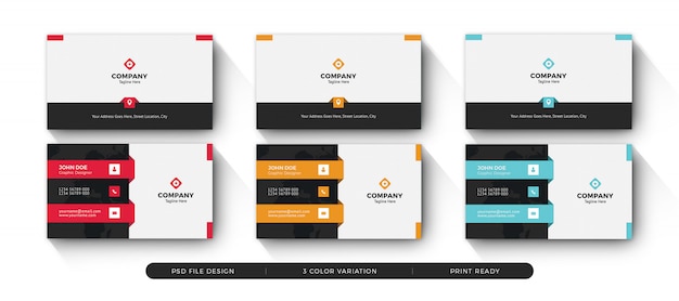 PSD clean business card