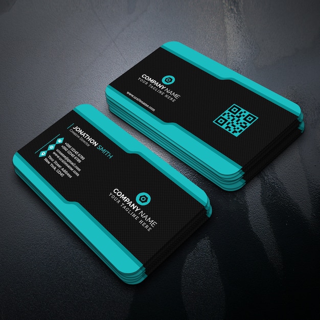 PSD clean business card