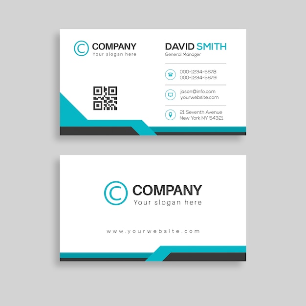 clean business card