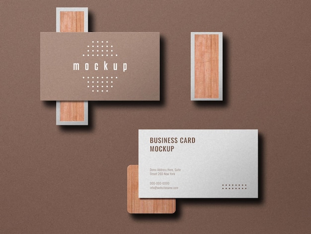 Clean and elegant business card mockup