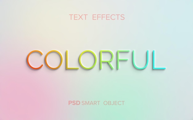 PSD clean emboss text effect