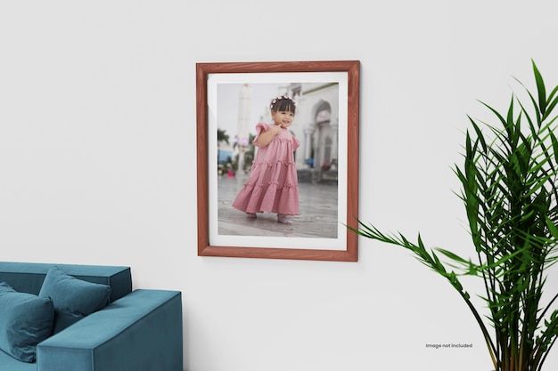 Mockup di foto con cornice pulita