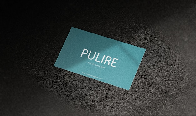 Clean and minimal business card mockup Premium Psd