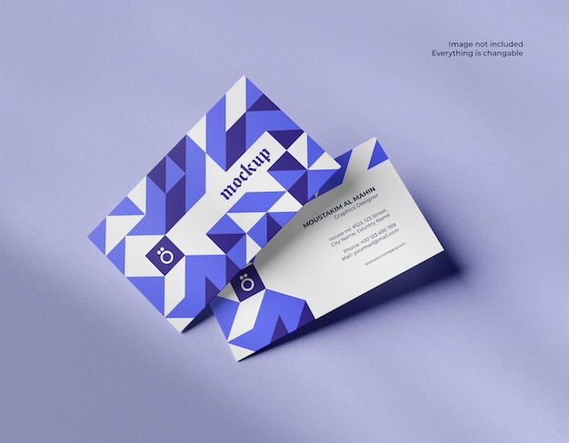 PSD clean minimal business card mockup