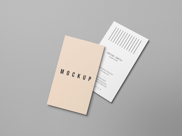 Clean minimal business card mockup