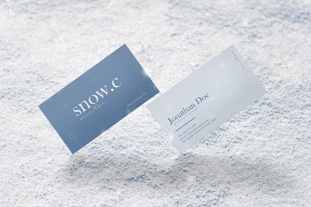 PSD clean minimal business card mockup