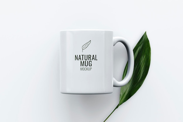 clean minimal mug editable psd template