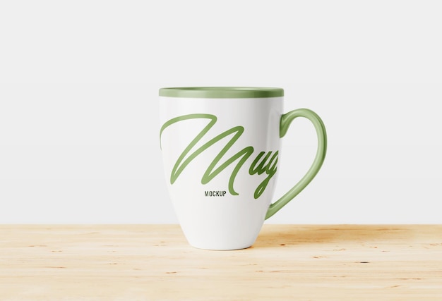 clean minimal mug editable psd template