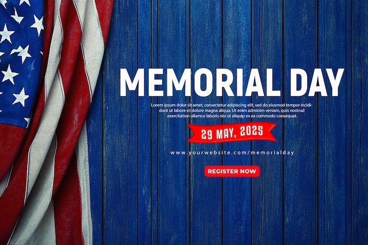 PSD a clean minimalist background featuring two american flags partially draped on the left and right s
