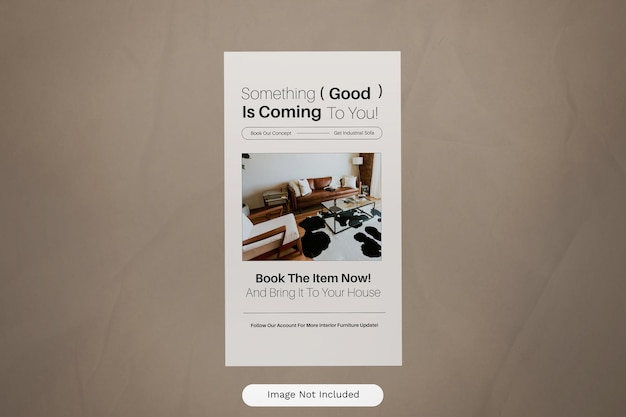 clean minimalist interior something good social media story