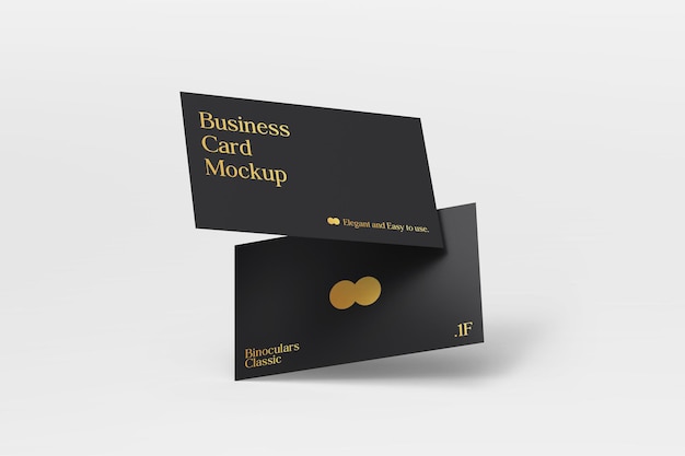 Clean modern business card mockup