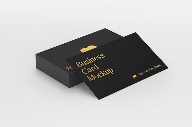 Clean modern business stack card mockup