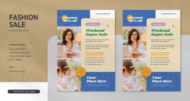 clean modern and professional fashion flyer