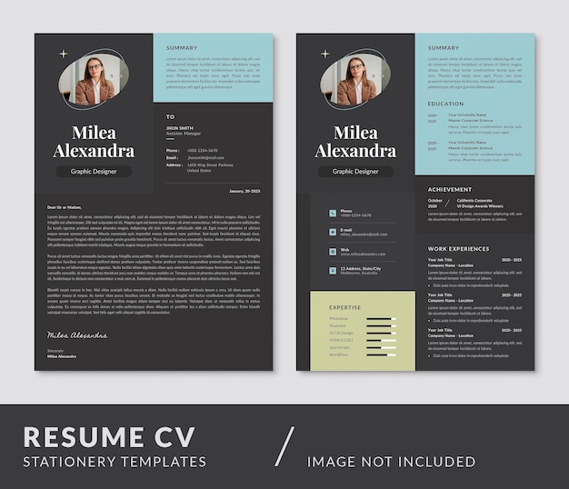 Clean modern and professional resume cv