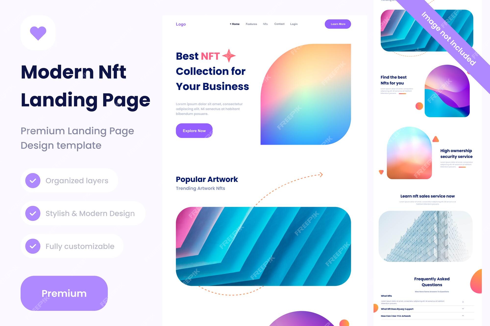 NFT Landing Page in 2023  Landing page, Figma, Web design