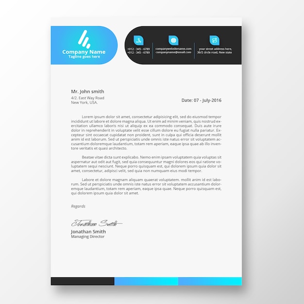 Clean Pad Letterhead Template