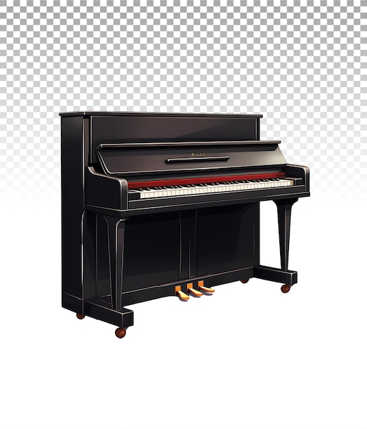 Taglio pulito del pianoforte che assicura un aspetto lucido nella grafica musicale