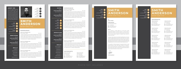 Clean resume booklet new resume cv design 2024