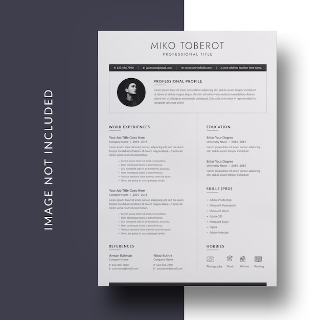 Clean resume template